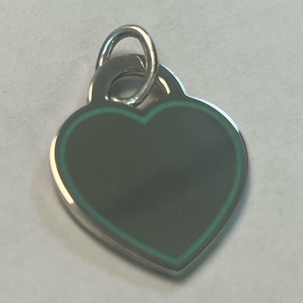 Tiffany & Co. Silver Blue Outline Charm